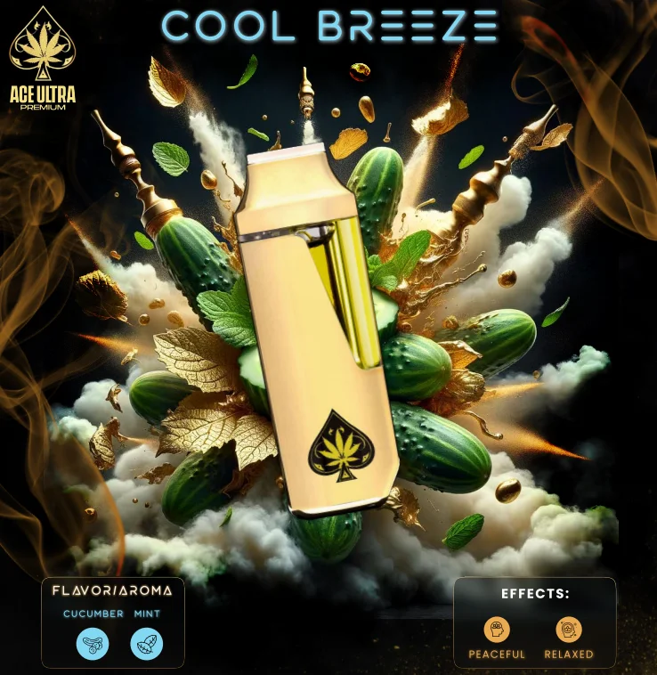 Ace Disposable Cool Breeze |Ace Cool Breeze strain featuring indica-leaning hybrid buds with smooth vanilla notes Close-up of Ace Cool Breeze strain showcasing frosty buds and earthy vanilla profile Ace Cool Breeze strain known for calming effects and balanced hybrid experience Premium Ace Cool Breeze strain with resin-rich buds and subtle spice aroma