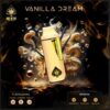 Ace Disposable Vanilla Dream indica-dominant hybrid cannabis buds with vanilla aroma and frosty trichomes”